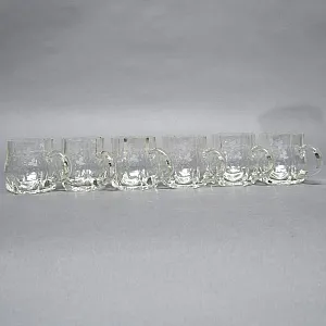 Набор «Виноград» - Хрустальный Графин + 6 -ть Кружек, Silverplate, Германия, 60 -е годы ХХ века.