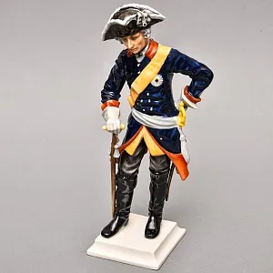 Коллекционная Фарфоровая статуэтка «Старый Фриц» - «Король Пруссии Фридрих II», Hutschenreuther Германия.