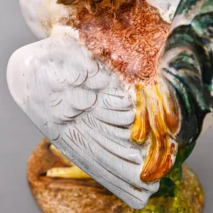 Коллекционные Парные статуэтки «Птицы. Бойцовые петухи», Фаянс, Италия - вторая половина ХХ века. 