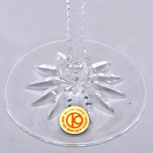 Два Бокала для Вина «Тет-а-Тет» из Цветного Хрусталя,  PEILL und PITZLER Германия, 70 -е годы ХХ века.