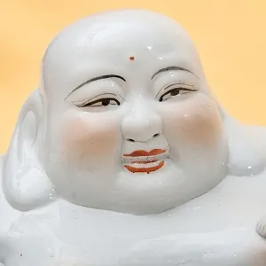 «Хотэй с детьми» Коллекционная Фарфоровая Статуэтка Китай 50 -е годы ХХ века.