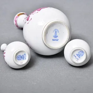 Миниатюрные Фарфоровые Вазочки - Триптих «APPONYI PURPUR», HEREND Венгрия.