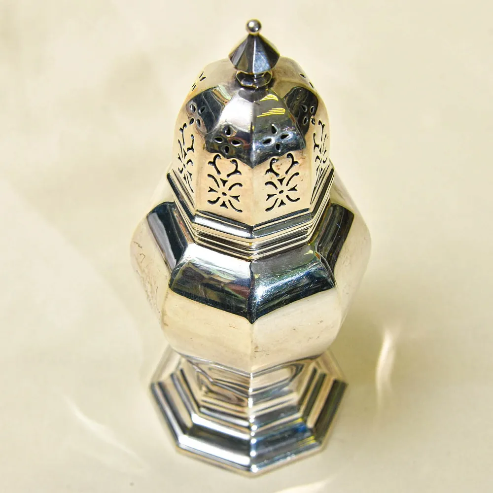 Винтажная Баночка - Емкость для сахарной пудры, Maple&amp;Co, Sheffield, Англия 1909 - 1938гг.