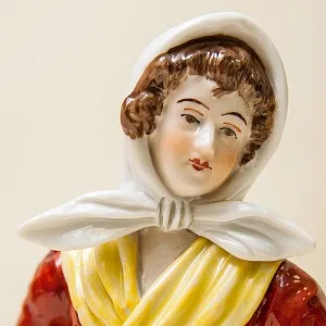 Парные Фарфоровые статуэтки «Сельская Ярмарка» Н-22см. SITZENDORF, Германия - 50гг..