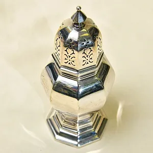 Винтажная Баночка - Емкость для сахарной пудры, Maple&amp;Co, Sheffield, Англия 1909 - 1938гг.