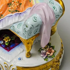 Коллекционная Фарфоровая Статуэтка «Музыкальный Дуэт», Unterweissbach 1958 - 1976 годы.