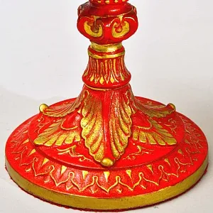 Антикварная Керосиновая Лампа «Золотое кружево» Металл / Стекло, начало ХХ века.