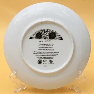 Коллекционная Тарелка «Подсолнухи» Фарфор, Hutschenreuther, Германия -1997 год.