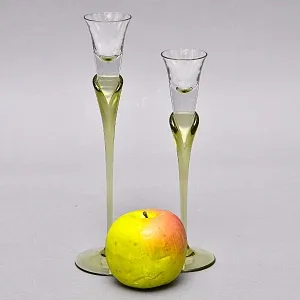 Редкость! Пара Подсвечников серия «Papyrus», Хрусталь Rosenthal Studio Line, Германия -1960 -1969 годы. 