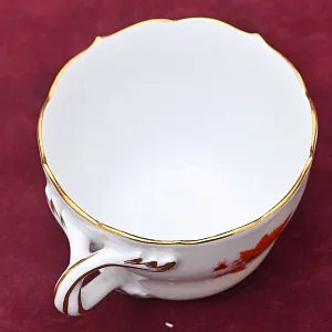 Классическая Фарфоровая Кофейная пара «Оранжевый дракон», MEISSEN Германия, середина ХХ века.