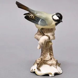  Коллекционная Фарфоровая статуэтка «Птица. Синица», Hutschenreuther Германия, 1955 -1968 годы. 