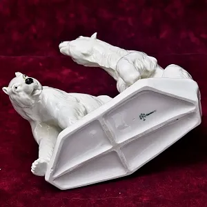 Антикварная Фарфоровая Статуэтка «БЕЛЫЕ МЕДВЕДИ», Karl Ens / Карл Энс, первая половина ХХ века.