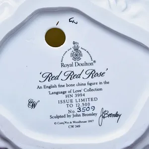 Коллекционная Фарфоровая Статуэтка «Red Red Rose», Royal Doulton Англия - 1997 год.