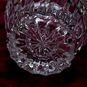 Хрустальная Ваза для цветов «Олимпиада - 80», Н -21 см., СССР - 1980 год.