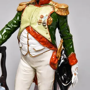 Коллекционная Фарфоровая статуэтка «Наполеон Бонапарт и Луиза Прусская» Scheibe-Alsbach Германия. 