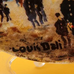 Коллекционная Тарелка «Париж - Триумфальная Арка» Фарфор, Лимож, Limoges, Франция.