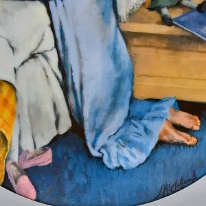 Коллекционная Фарфоровая Тарелка «День девочки Бекки. Вечерняя молитва», RECO США - 1987 год.