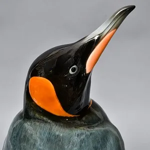 Большая Фарфоровая статуэтка Птицы - «ПИНГВИН С ПИНГВИНЕНКОМ», Hutschenreuther Германия.