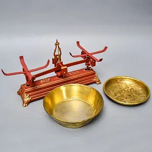 Антикварные Чугунные Бытовые Кухонные Весы на 10 кг. Франция начало ХХ века! 