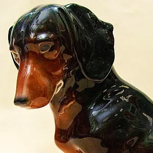 Редкость!!! Фарфоровая Статуэтка «Собака - Такса», Карл Энс / Karl Ens Германия, 30-е гг.