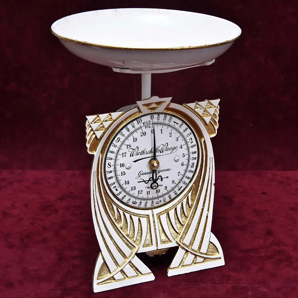 Антикварные Кухонные Механические одно чашечные Весы на 10кг «Wirtschafts-Waage» Германия.