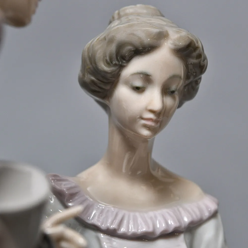 Большая Фарфоровая статуэтка «Давай поженимся или Предложение», Lladro Испания, 1987 - 1994 годы. 