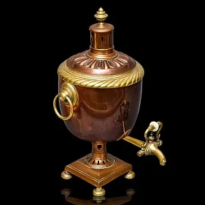 Редкость! Старинный Медный Угольный Самовар на 2,5 л. Германия, начало XX века.