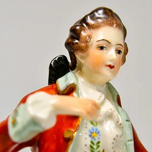 Редкость! Коллекционная фарфоровая статуэтка «Галантный кавалер»,  RUDOLF KAMMER, Германия -1961 год.