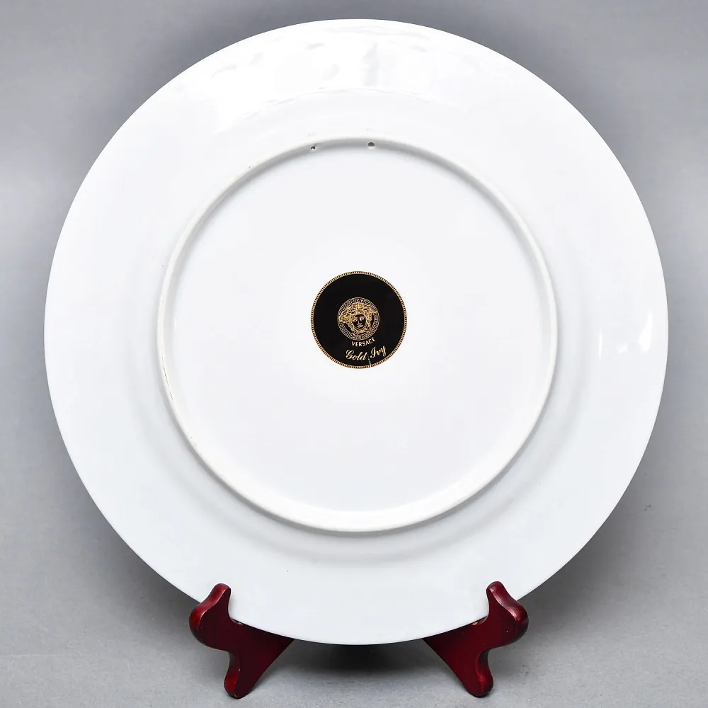 Коллекционная Тарелка - Блюдо «Золотой плющ» Фарфор, VERSACE, Rosenthal Германия -1997 год. 