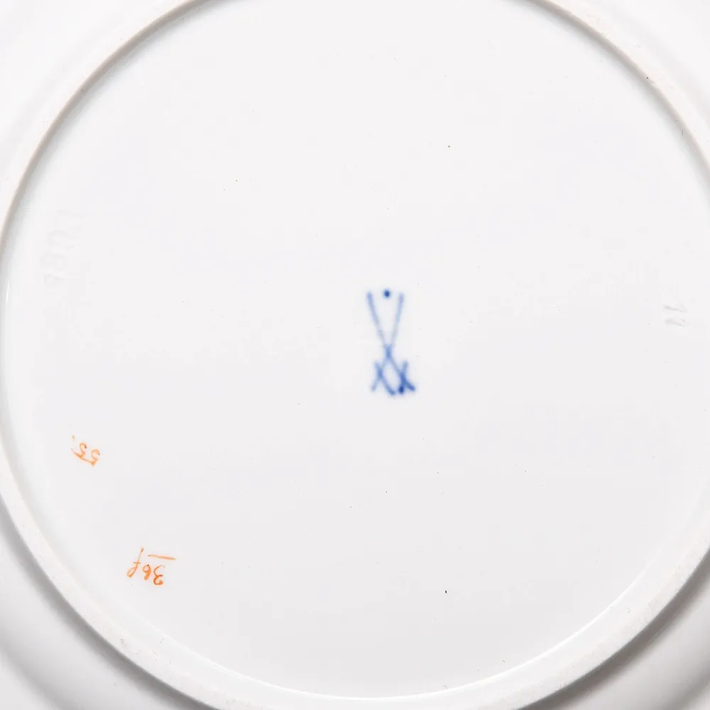 Чайный набор «Мейсенский букет» на 6 персон, Фарфор MEISSEN Германия, 1924 - 1934 годы. 