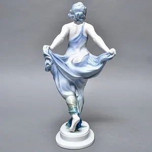Антикварная Фарфоровая статуэтка Арт Деко «Невеста ветра», Rosenthal Германия, 1912 - 1914 годы. 