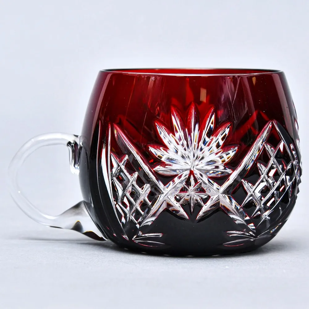 Редкость! «Рубиновый Хрусталь» Набор Крюшонница с Чашками, DOROTHEENHUTTE Германия.