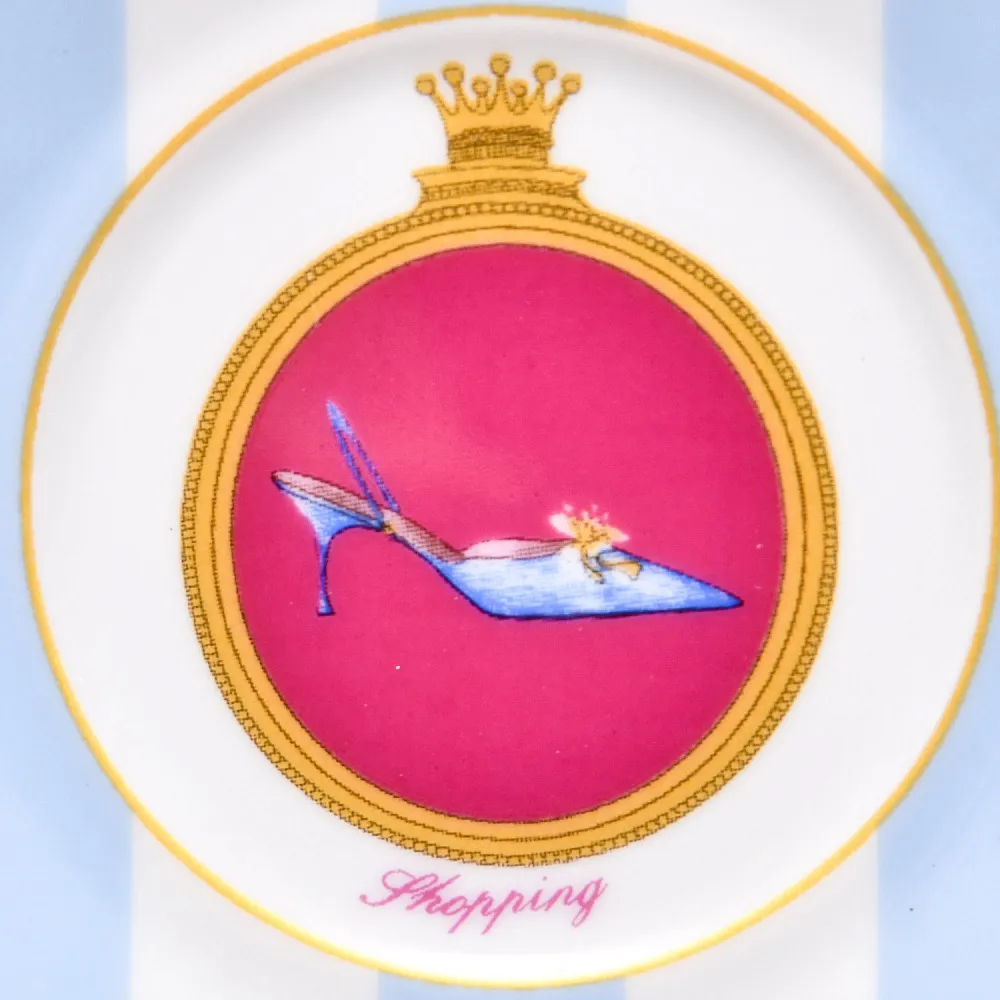 Набор из 4-х Кофейных пар «За покупками - Shopping», Limoges Medard de Noblat Франция, конец ХХ века.