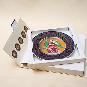Коллекционная Тарелка «Ангел, играющий на скрипке», Фарфор. Германия, KPM Berlin -1996 год.