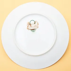 Коллекционная Тарелка «Свидание в лесу» Фарфор, Лимож (Limoges) Франция, середина ХХ века.