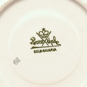 Антикварная Коллекционная Кофейная пара «Летние цветы», Rosenthal Германия, 20-е гг. ХХ века.