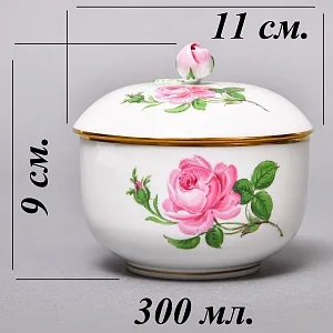 Фарфоровый Чайный Сервиз «РОЗА Мейсена» на 6-ть персон, MEISSEN / МЕЙСЕН Германия. 