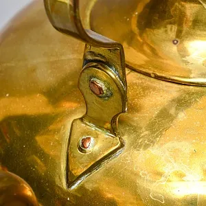 Большой Антикварный Латунный Чайник на 5 литров, Франция, начало ХХ века.