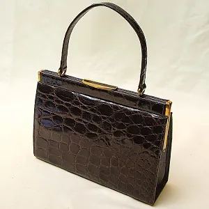 Дамская Сумка из Натуральной Крокодиловой Кожи Западная Германия 50-гг.