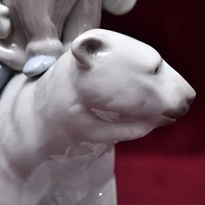Коллекционная Фарфоровая статуэтка «Эскимосские наездники», Lladro Испания, 1986 - 2019 годы.