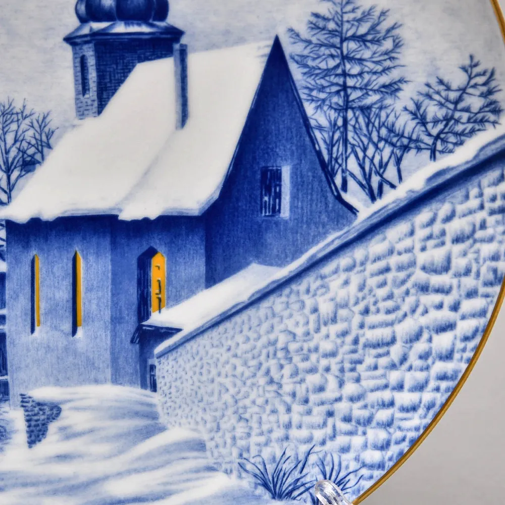 Коллекционная Фарфоровая Тарелка - Блюдо «Накануне Рождества», Hutschenreuther Германия - 1977 год.