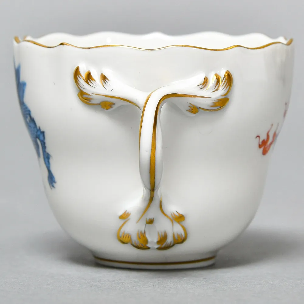 Коллекционная Кофейная пара «Голубой Дракон», Фарфор, MEISSEN Германия, первая половина ХХ века. 