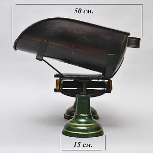 Большие Антикварные Чугунные Кухонные Весы с чашкой для сыпучих продуктов, Англия начало ХХ века.