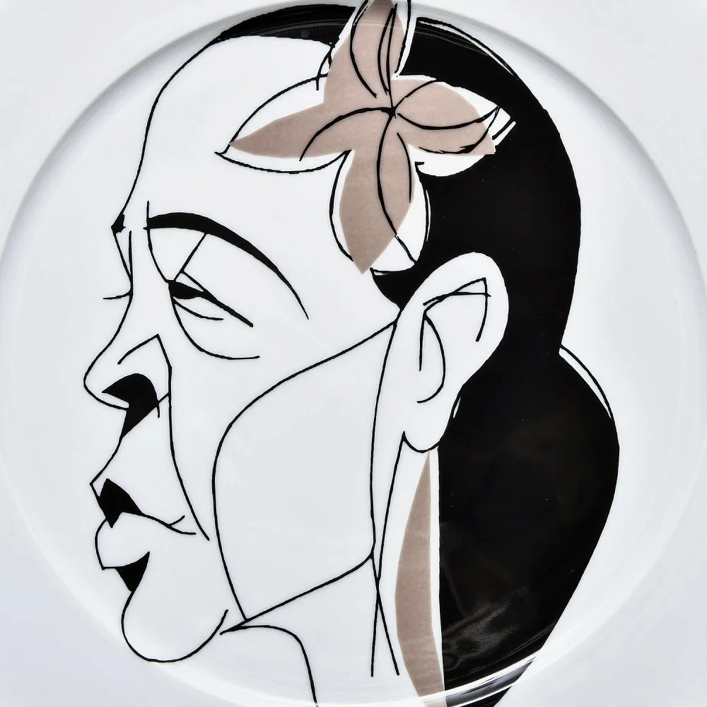 Большое Авторское Настенное Блюдо - Тарелка «Billie Holiday», Rosenthal Studio Line, Германия -2000 год. 