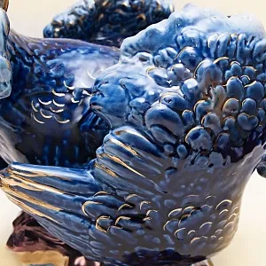 Большая Коллекционная Фарфоровая статуэтка «Птица - Дрофа», СССР Дулево -1956 год.