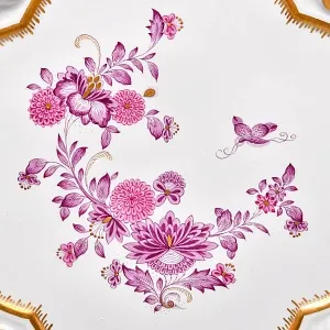 Фарфоровый Чайный Сервиз «Индийские цветы» на 6-ть персон, MEISSEN / МЕЙСЕН Германия. 