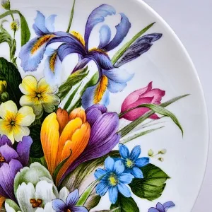 Коллекционная Фарфоровая Тарелка «Весенний букет», KAISER Германия, 1970 - 1990 года.