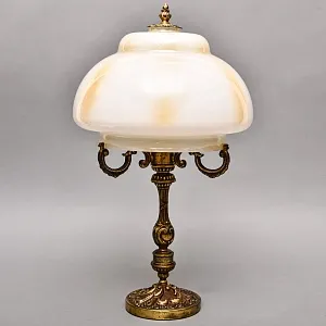 Винтажная Электрическая Настольная Кабинетная Лампа - Светильник, бронза СССР 70 -е гг. 