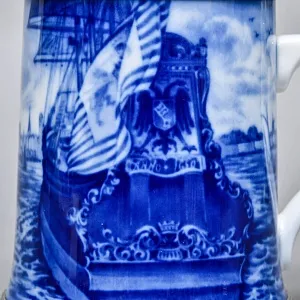 Коллекционная Пивная Кружка «Фрегат „Герб Бремена“ у родного порта, 1650 год», Berlin Design Германия -1976 год.