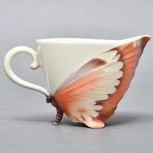 Авторский Фарфоровый Чайный сервиз «Бабочки и стрекозы» на 4 персоны, Franz Collection Тайвань.